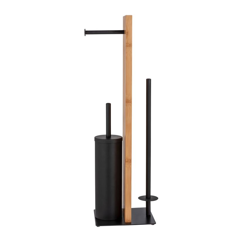 Stand-WC-Garnitur Lesina mit Toilettenpapierhalter und Klobürste