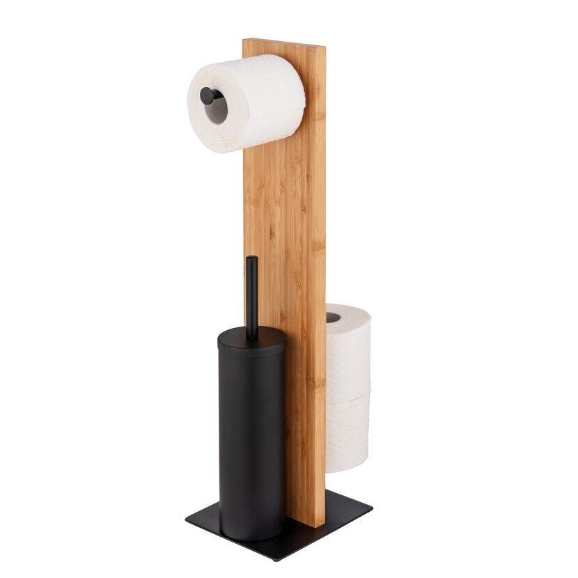 Stand-WC-Garnitur Lesina mit Toilettenpapierhalter und Bürste