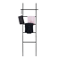 Handtuchleiter 'Suri' Bambus schwarz 43 x 170 x 33 cm