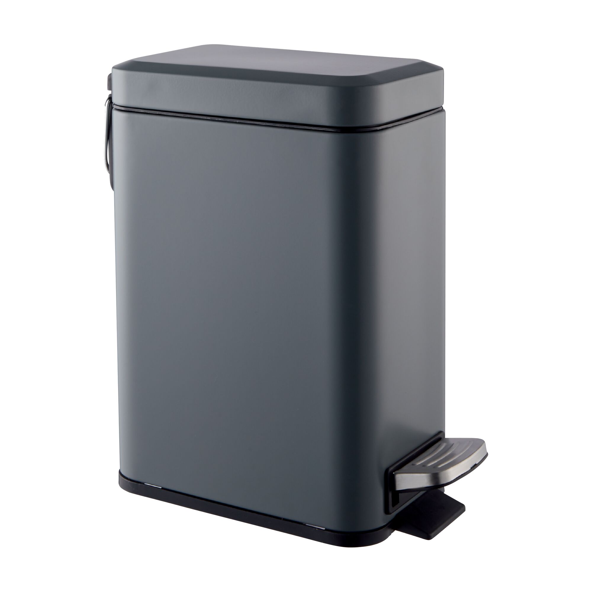 Grauer Kosmetikeimer Tim mit Fußpedal