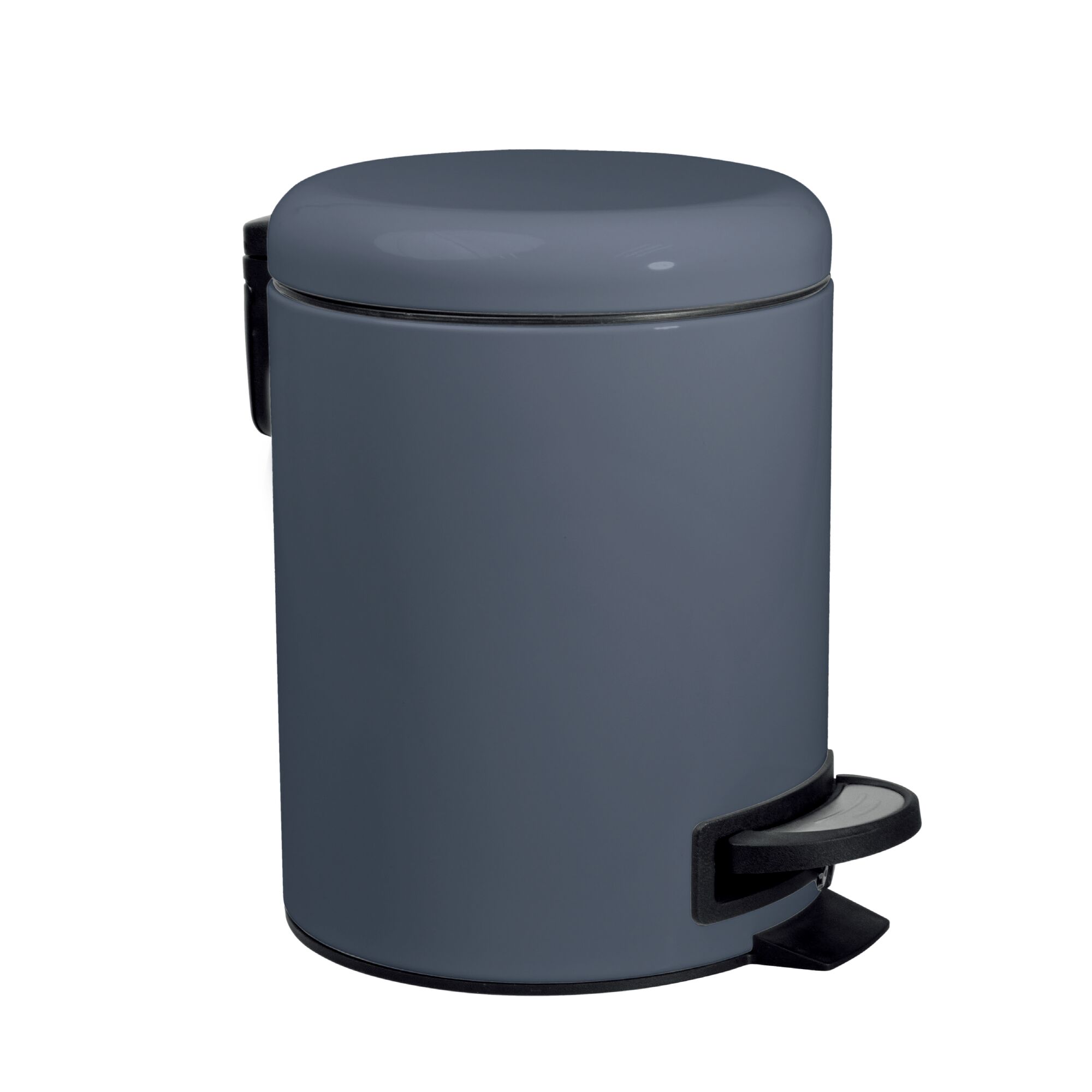 Anthrazitfarbener Kosmetikeimer "Hannes" mit Fußpedal.