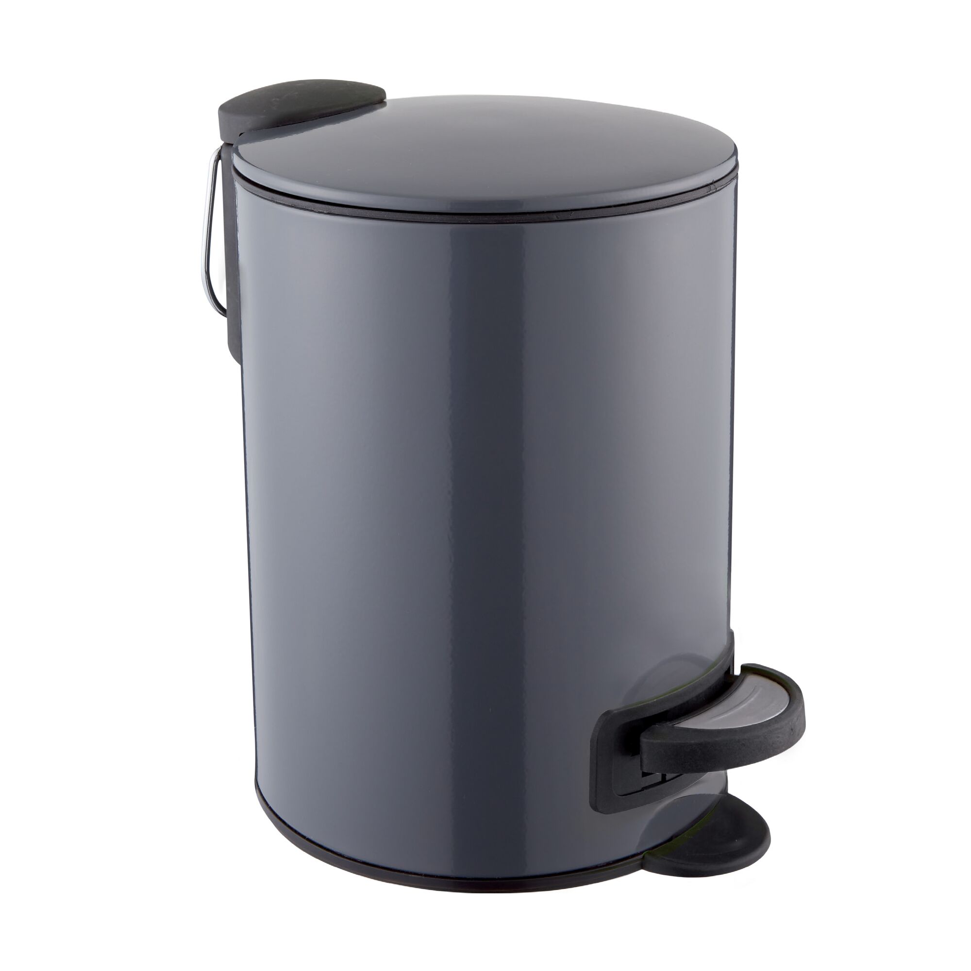 Anthrazitfarbener Kosmetikeimer Emil 2,7L