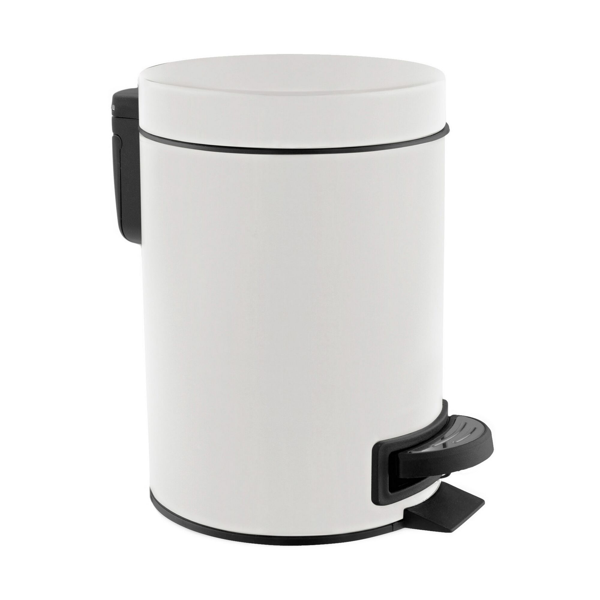 Weißer Kosmetikeimer mit Pedal