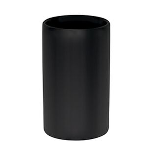 Zahnputzbecher 'Tube' Porzellan schwarz Ø 7 x 11,5 cm