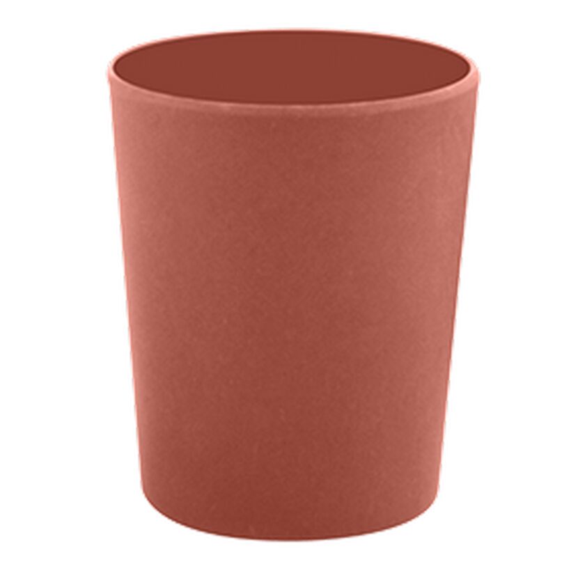 Terracottafarbener Zahnbecher