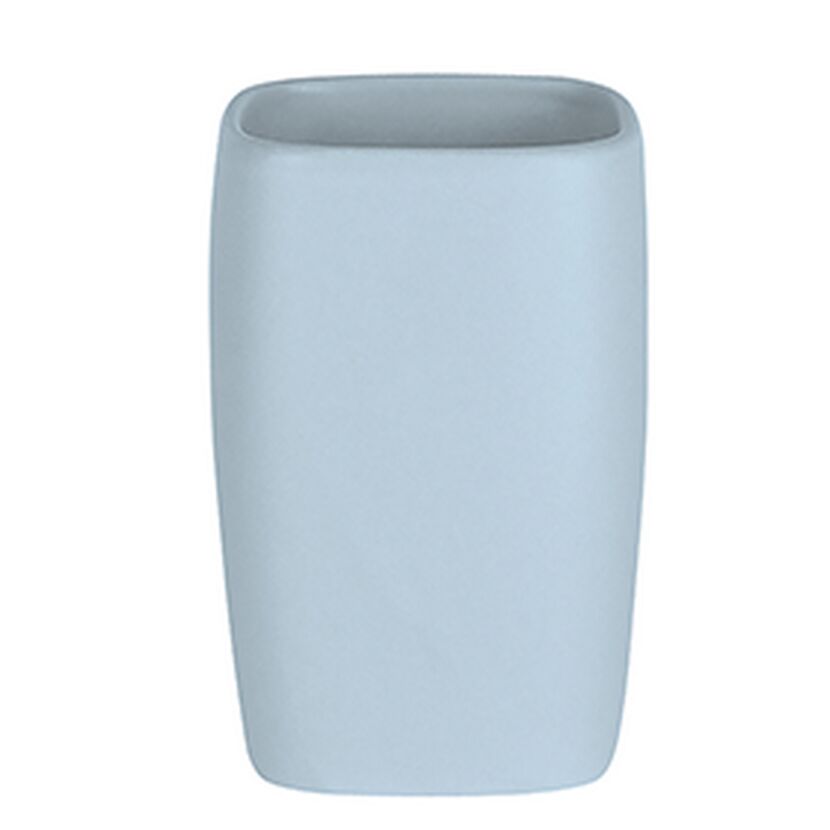 Hellblauer Zahnbecher