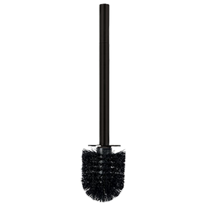Schwarze Toilettenbürste mit langem Stiel