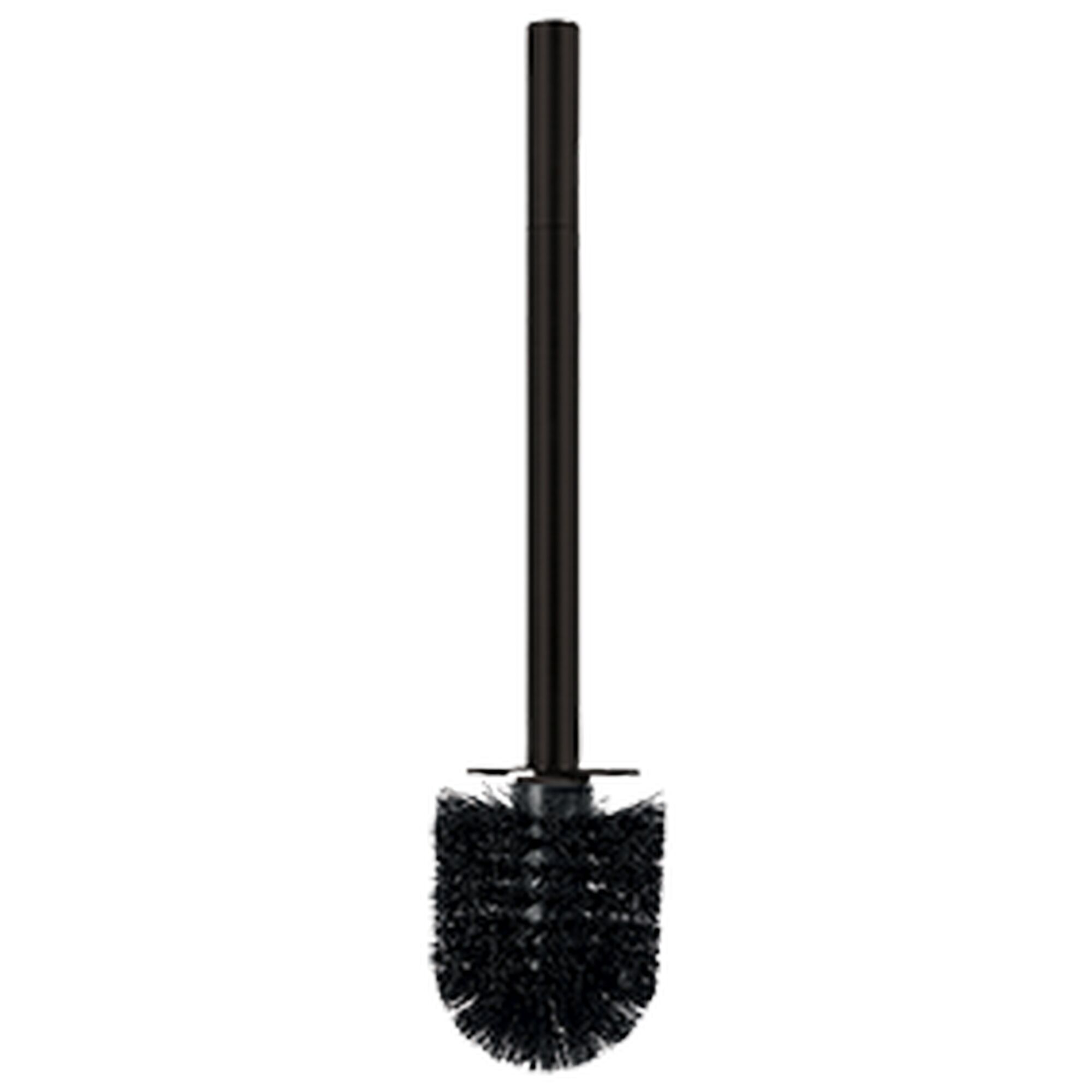 Schwarze Toilettenbürste mit langem Stiel