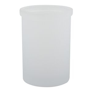 Zahnputzbecher 'Yoko' Glas weiß Ø 7,15 x 10,6 cm