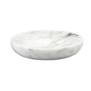 Seifenschale 'Sana' Marmor grau-weiß Ø 12 x 2,3 cm