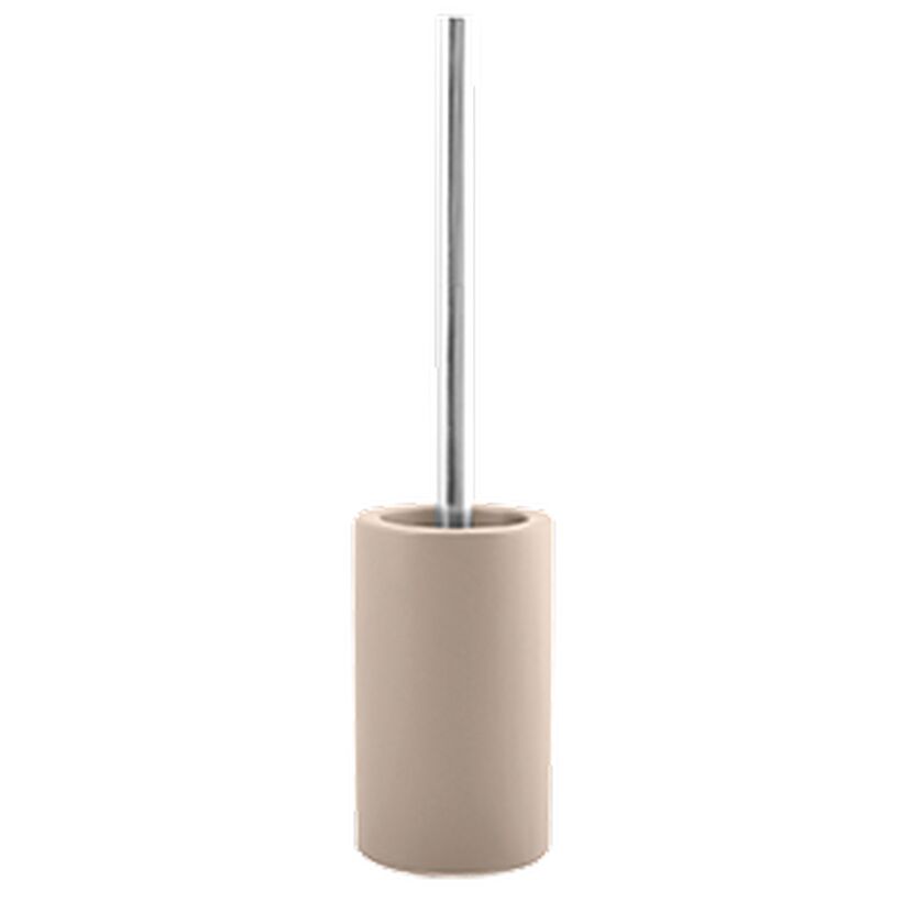 WC-Bürste mit Halterung in Matt-Taupe