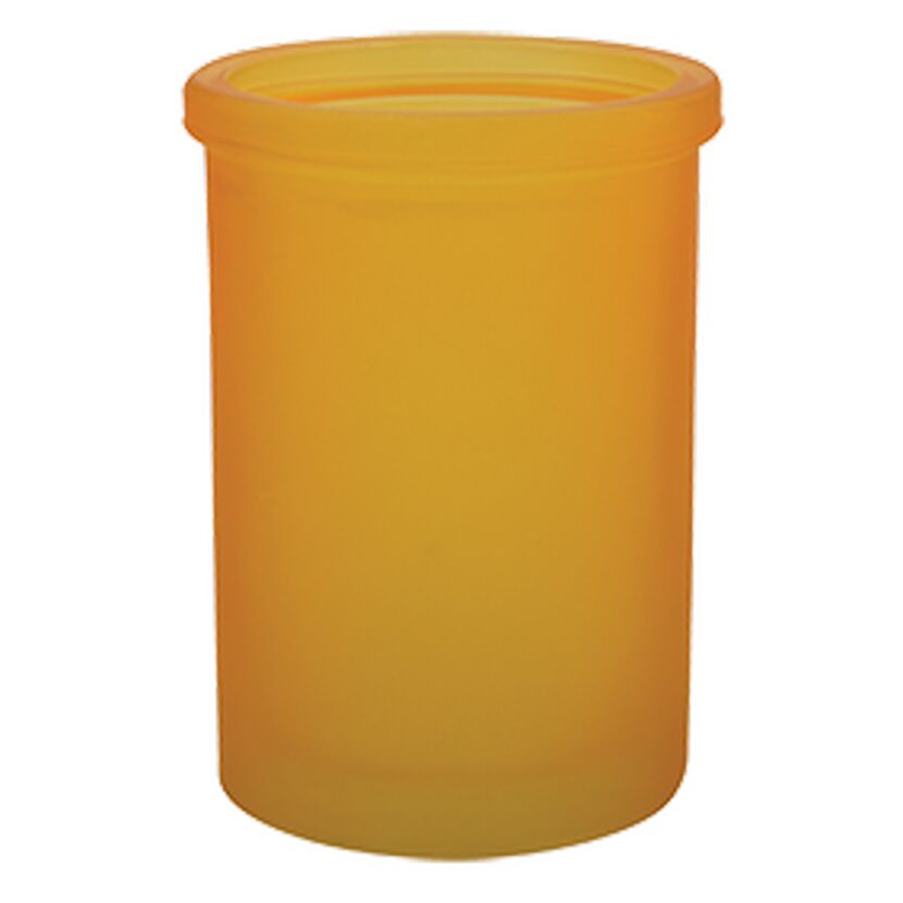 Orangener Zahnbecher YOKO