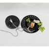 Abflusssieb Edelstahl schwarz Ø 7 cm, 2 Stück