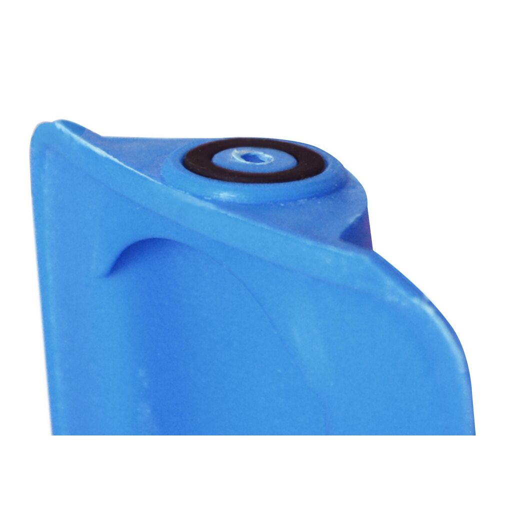 Blauer Bad-Schemel Fun, Nahaufnahme