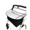 Rollator mit Tablett und Netz