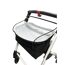 Rollator mit Tablett und Netz