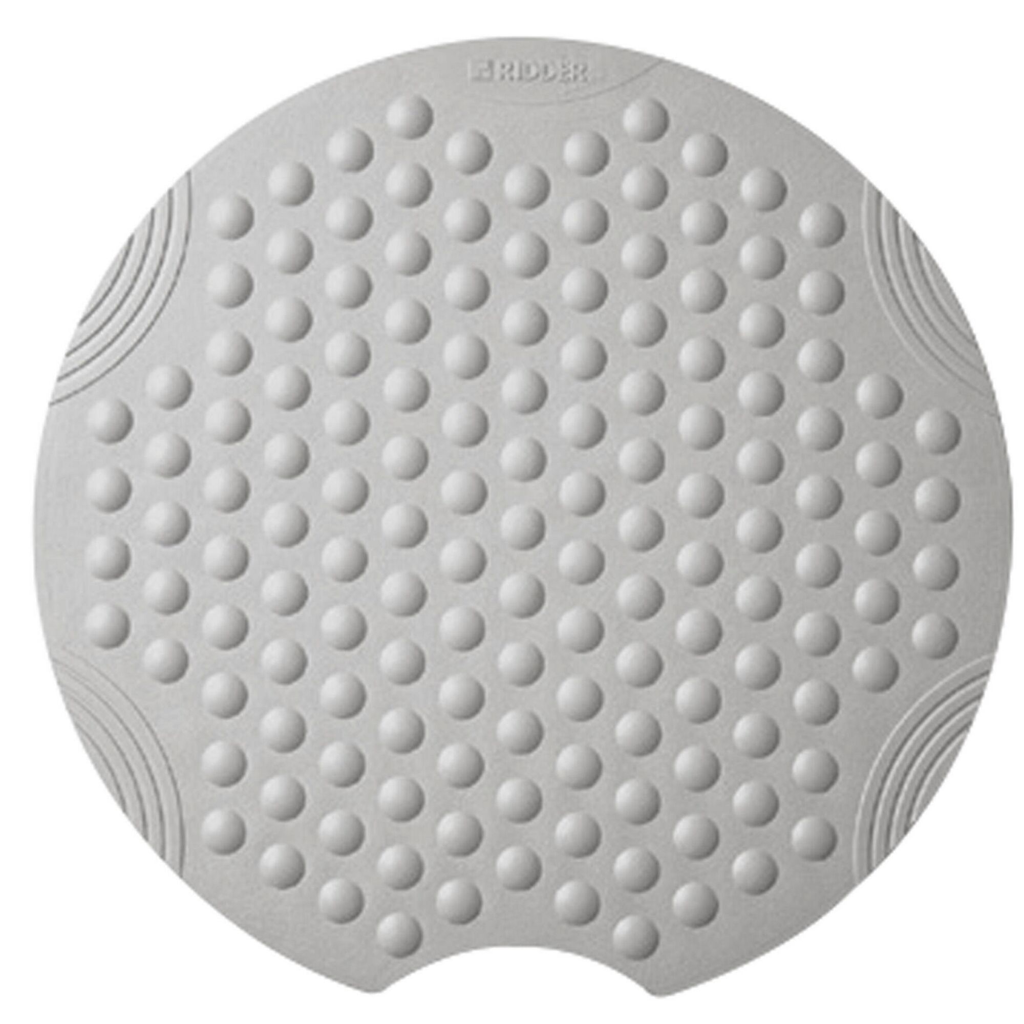 Graue, runde Duscheinlage Tecno Plus von Leifheit