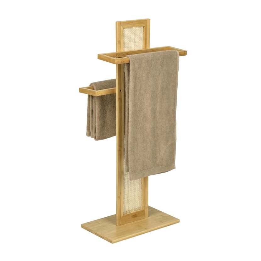 Handtuchständer 'Allegre' Bambus 37 x 88 x 22 cm