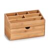Schreibtisch Organizer aus Bambus mit Schublade