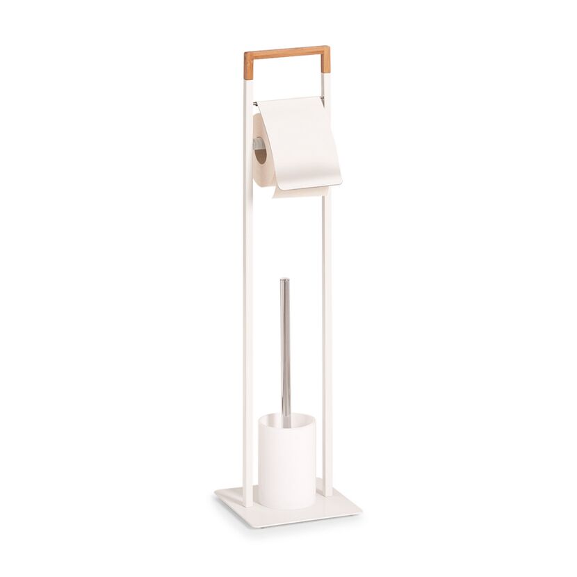 Stehender Toilettenpapierhalter mit Toilettenbürste