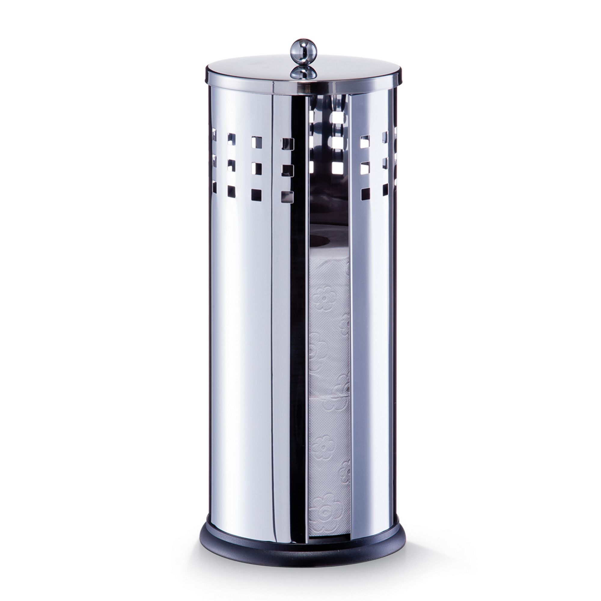 Stehender Toilettenpapierhalter aus Edelstahl