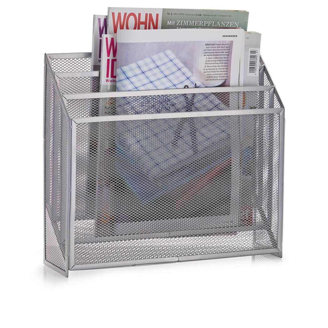 Metall-Zeitschriftenhalter mit Magazinen