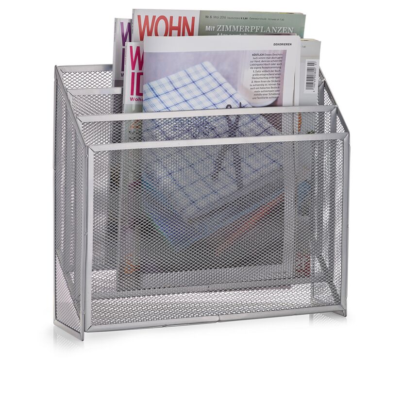 Metall-Zeitschriftenhalter mit Magazinen