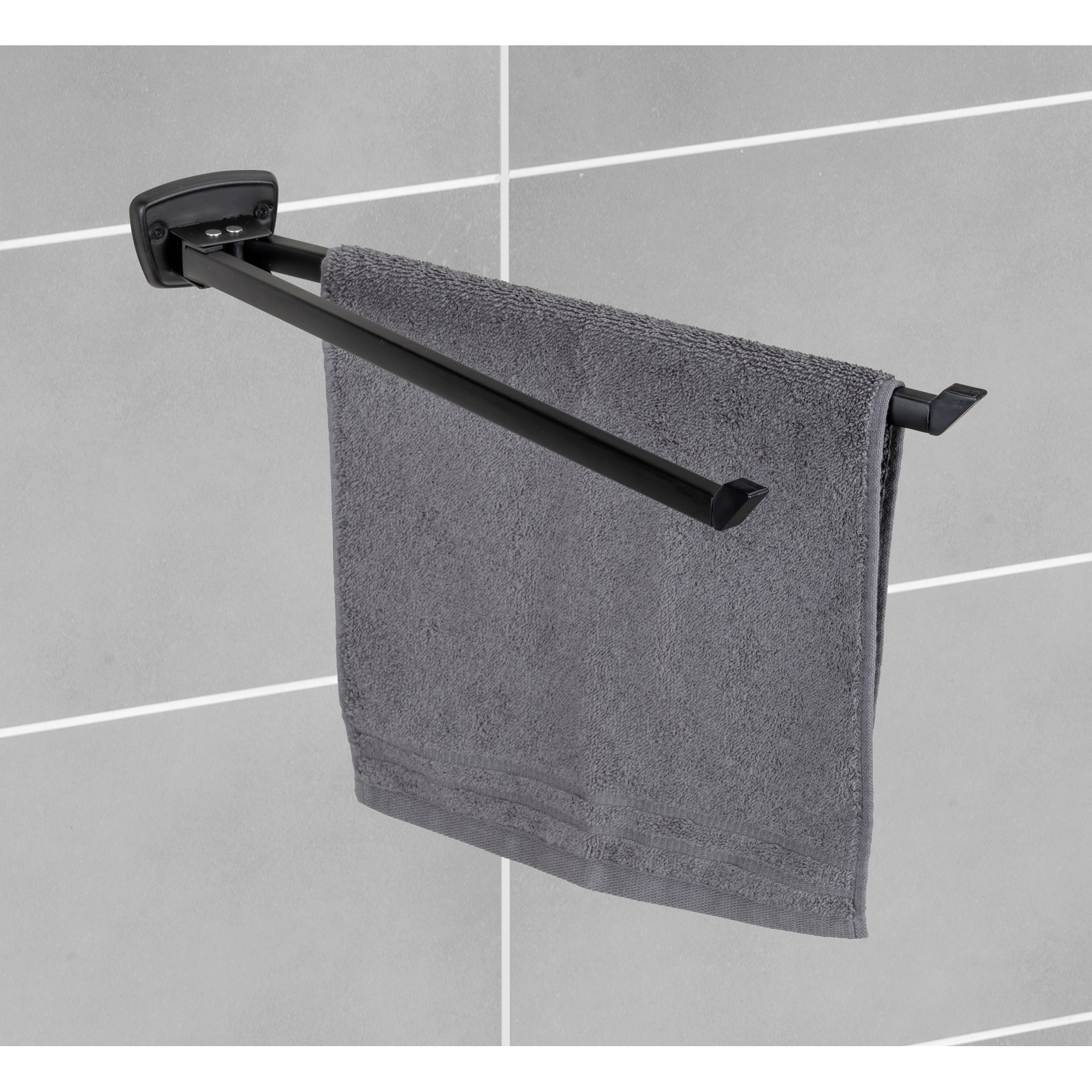 Handtuchhalter 'Basic Black' 2-armig