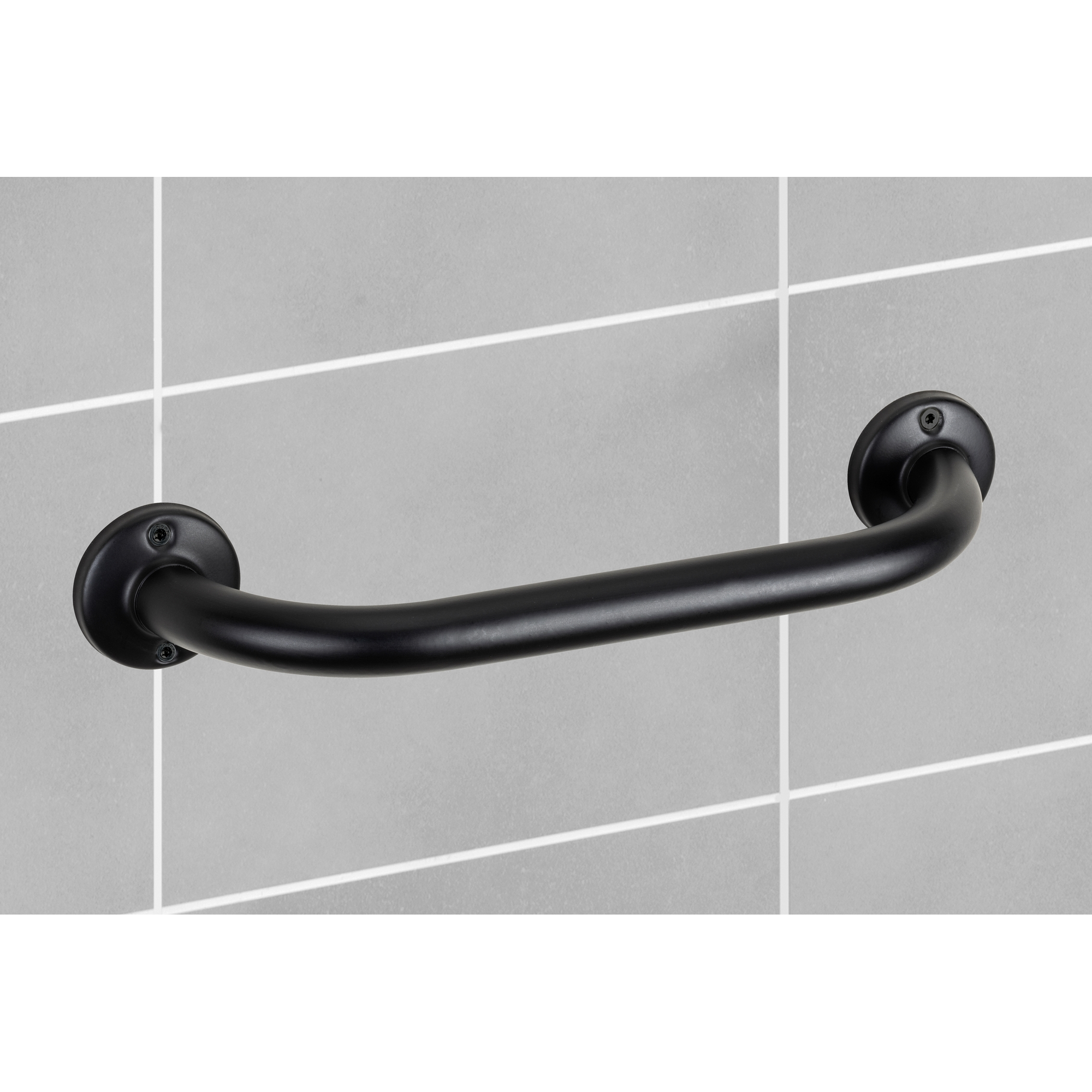Badewannengriff 'Basic Black' Edelstahl 30 cm