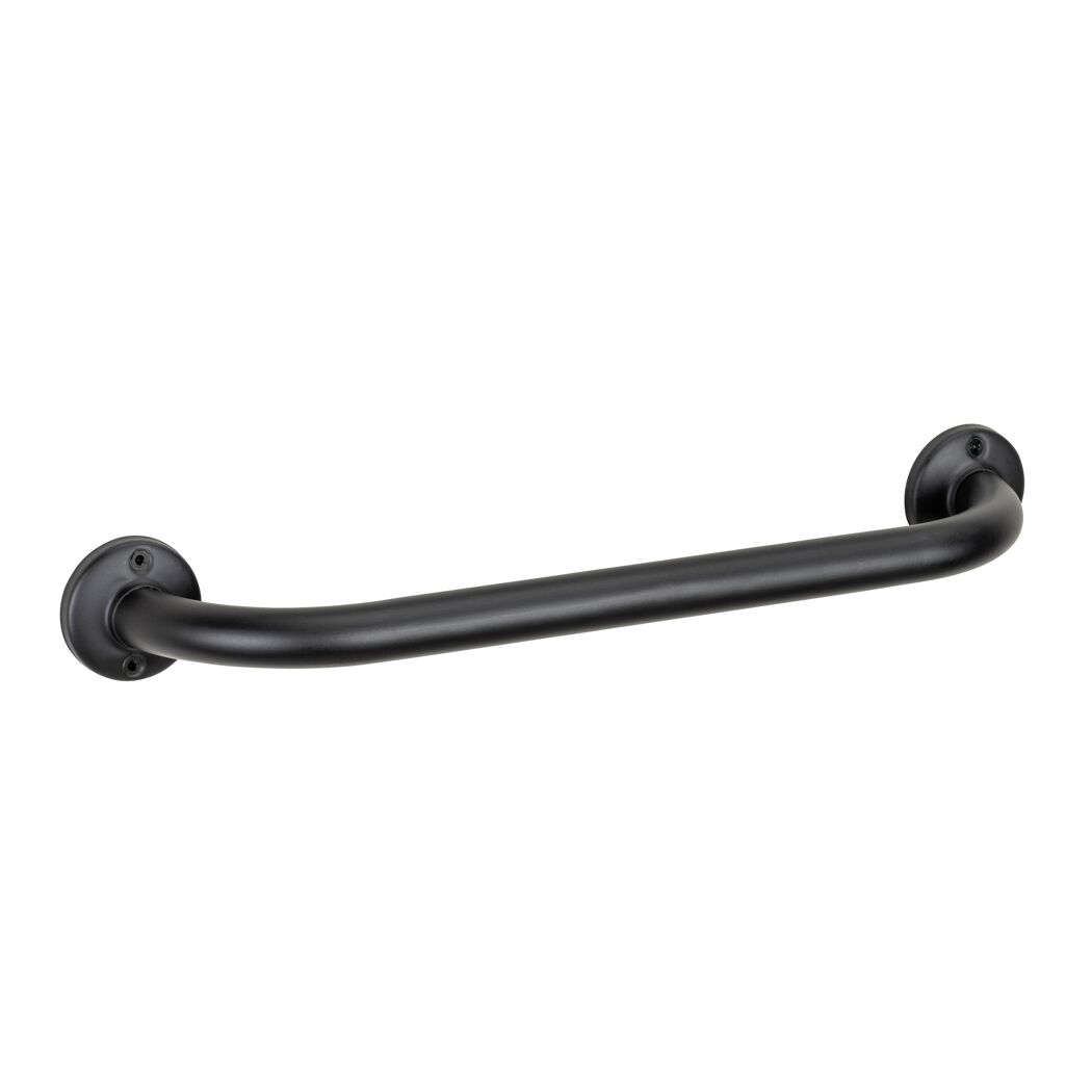 Badewannengriff 'Basic Black' Edelstahl 40 cm