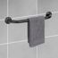 Badewannengriff 'Basic Black' Edelstahl 40 cm