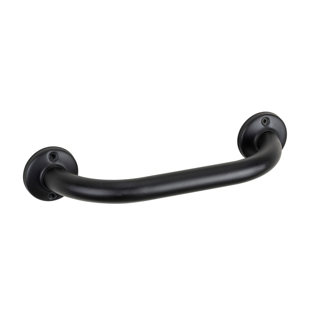 Badewannengriff 'Basic Black' Edelstahl 25 cm