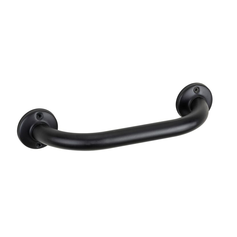 Badewannengriff 'Basic Black' Edelstahl 25 cm