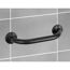 Badewannengriff 'Basic Black' Edelstahl 25 cm