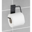 Toilettenpapierhalter 'Basic Black' Edelstahl