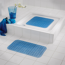 Badewanneneinlage 'Loup' transparent-blau 38 x 70 cm