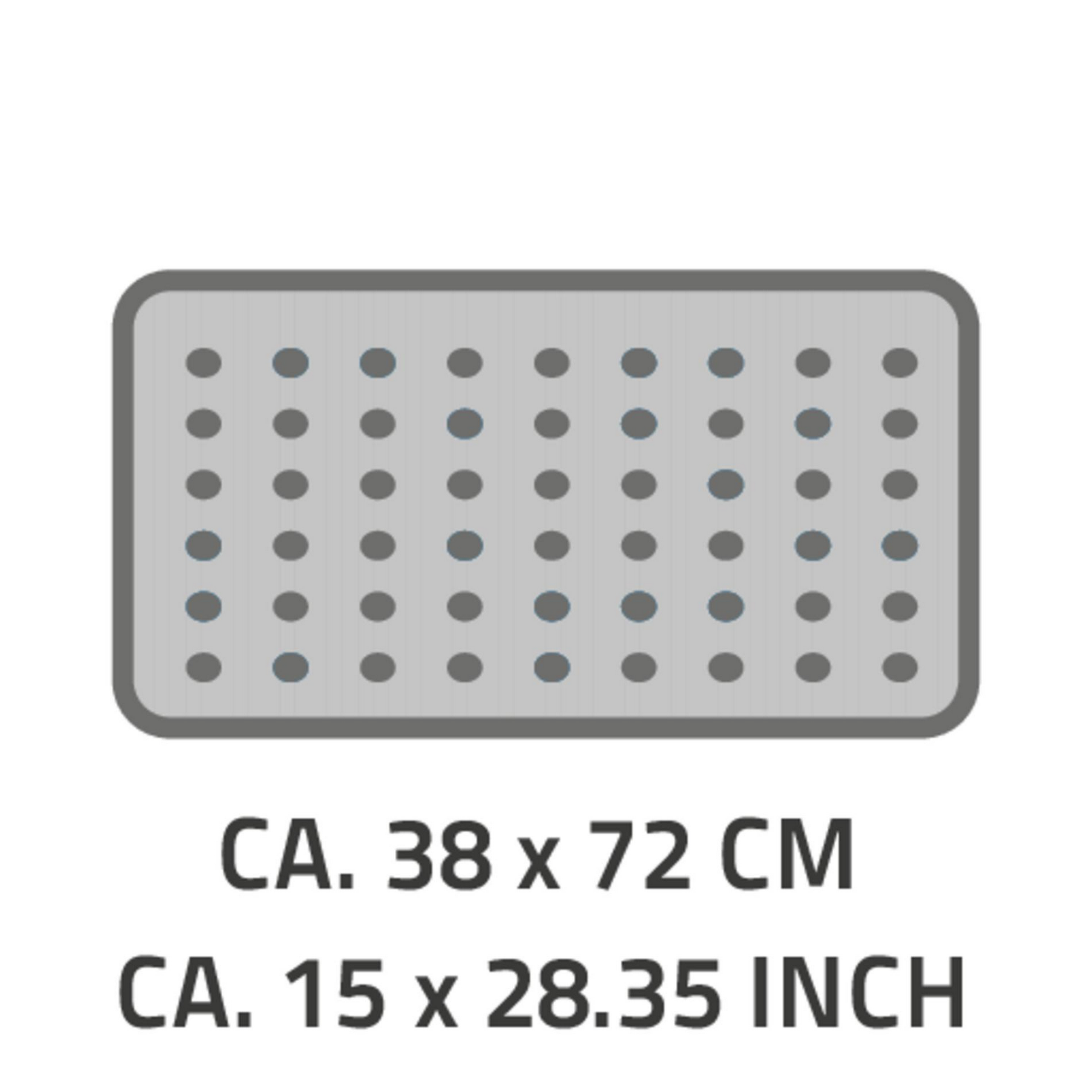 Badewanneneinlage 'Plattfuß' weiß 38 x 72 cm