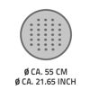 Duscheinlage 'Tecno' weiß Ø 55 cm