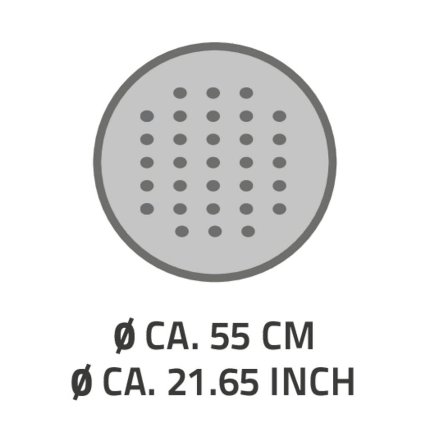 Duscheinlage 'Tecno' rot Ø 55 cm