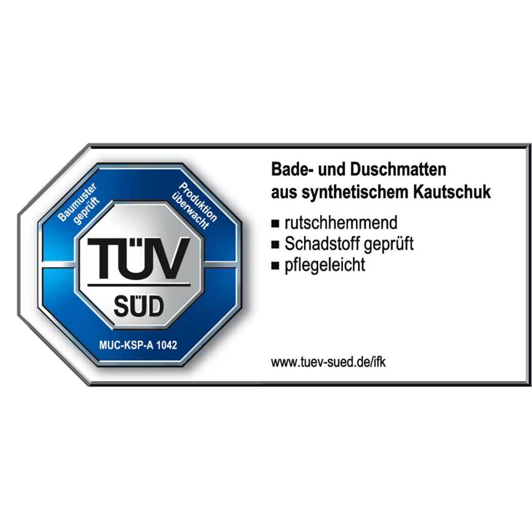 Duscheinlage 'Tecno' rot Ø 55 cm