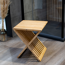 Badhocker Bambus braun 39 x 44 x 38 cm