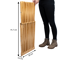 Badhocker Bambus braun 39 x 44 x 38 cm