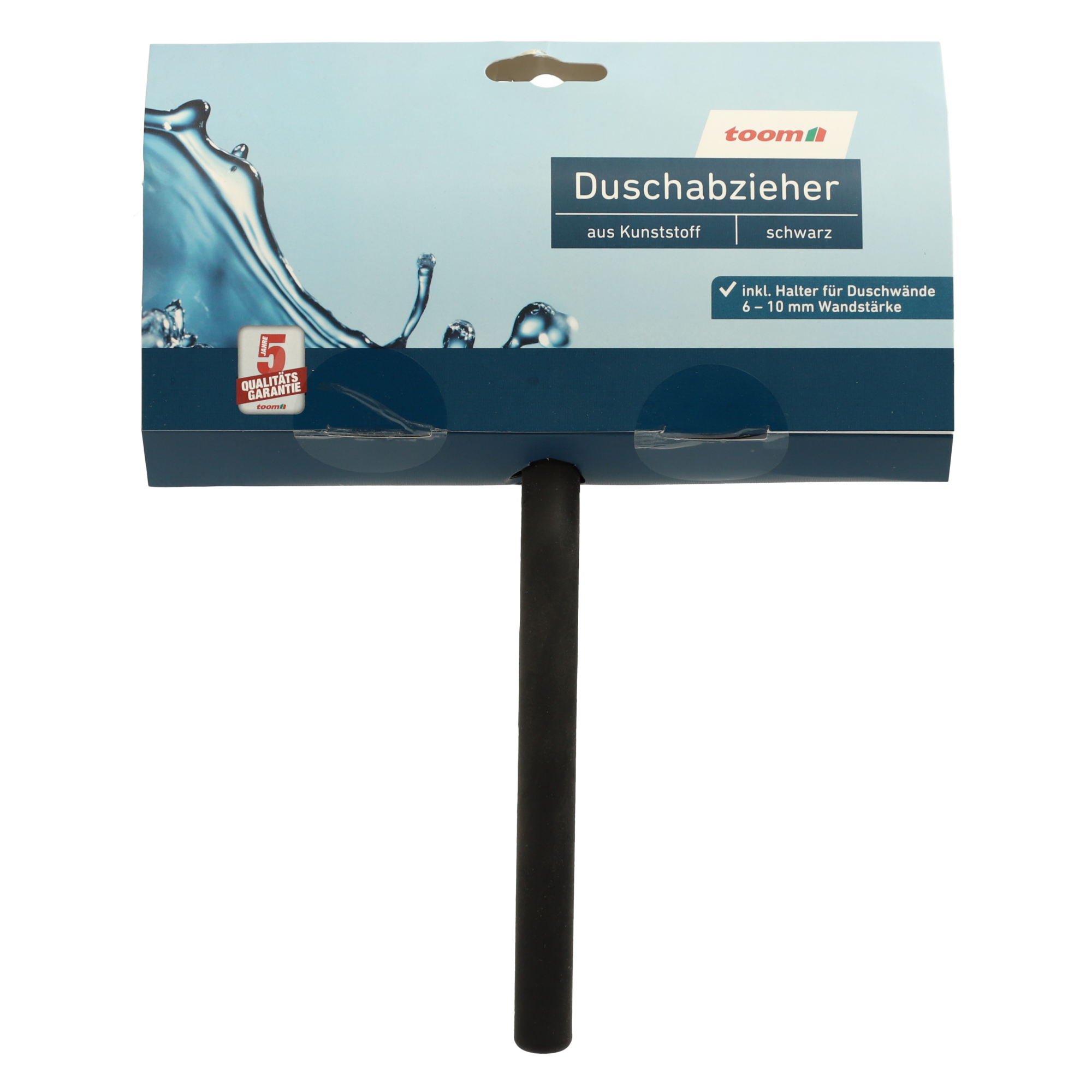 Duschabzieher schwarz 21 x 19 cm