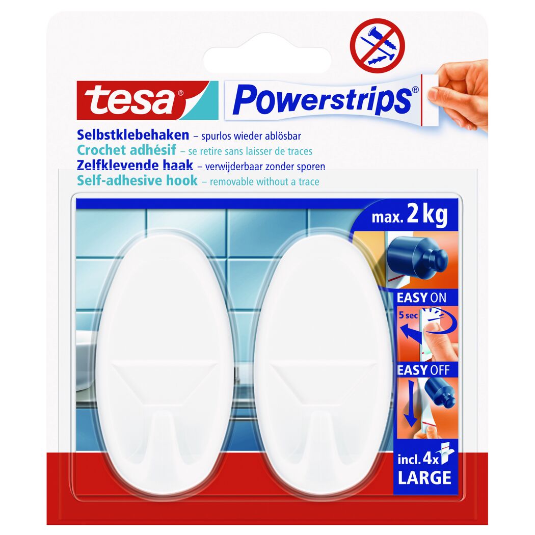 Tesa Powerstrips selbstklebende Haken