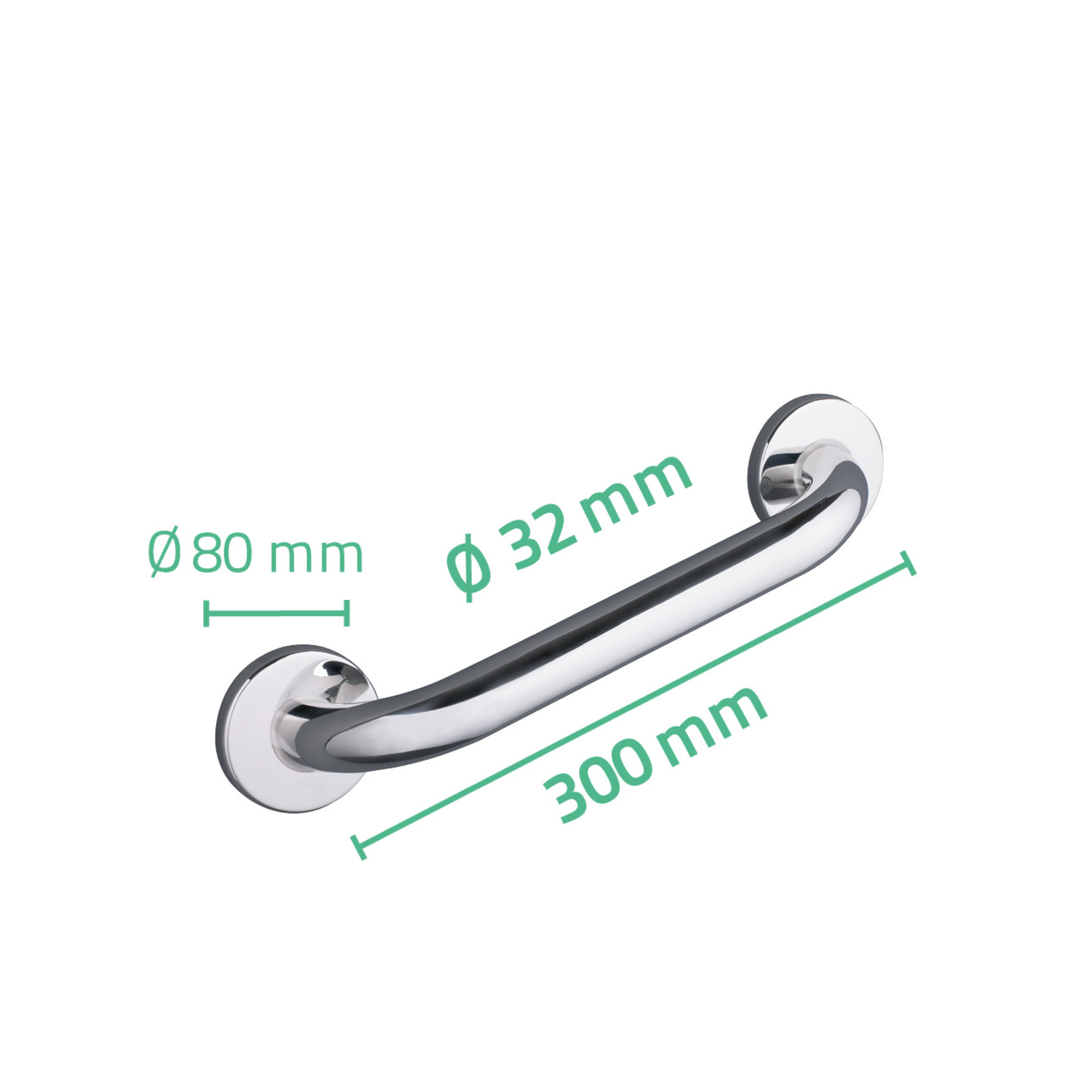 Wannen-Haltegriff 'Comfort' Edelstahl poliert, 30 cm, bis 110 kg + product picture