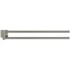 Doppelter Handtuchhalter in Nickel-matt