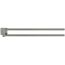 Doppelter Handtuchhalter in Nickel-matt