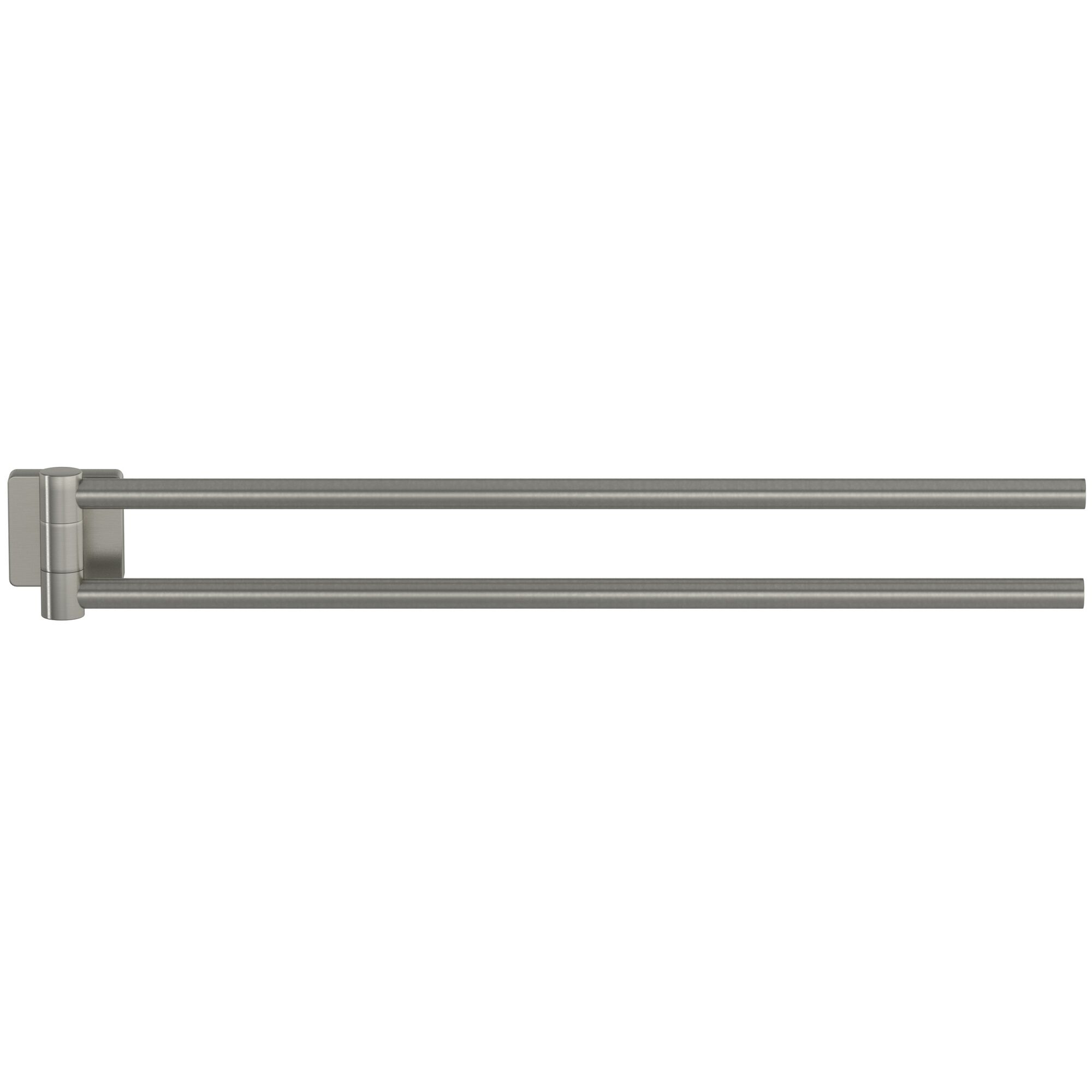 Doppelter Handtuchhalter in Nickel-matt