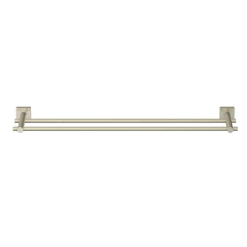 Doppelter Handtuchhalter in Nickel-Matt