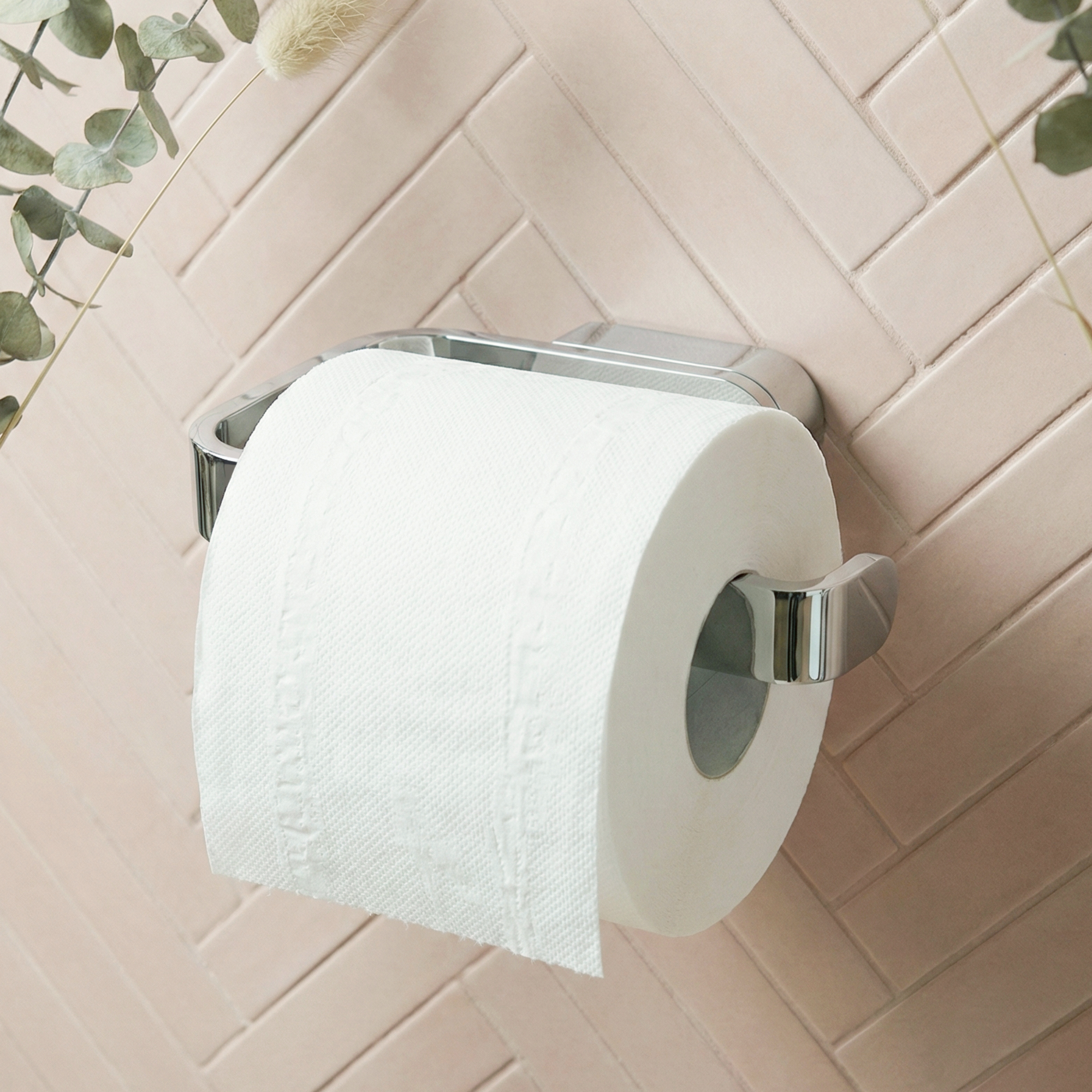 Toilettenpapierhalter 'Aura' wandhängend verchromt